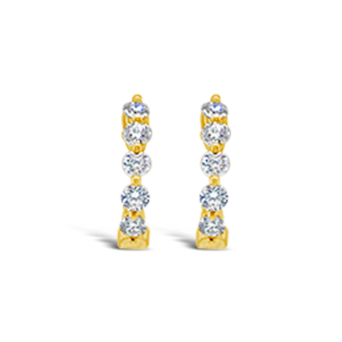 Diamond Hoop Earrings