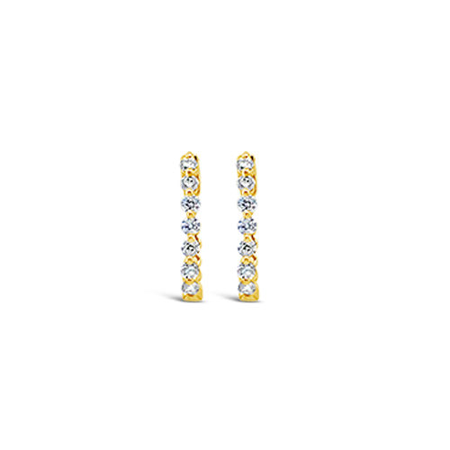 Diamond Hoop Earrings