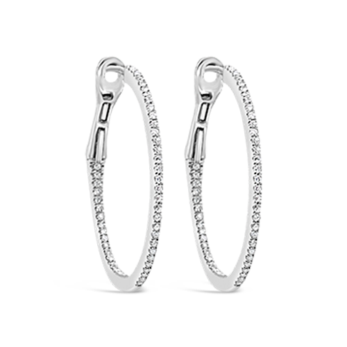 Diamond Hoop Earrings