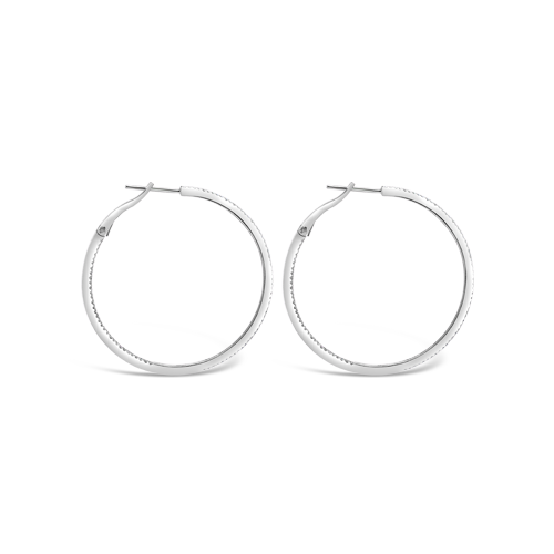 Diamond Hoop Earrings
