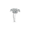 Paraiba & Diamond Flower Ring