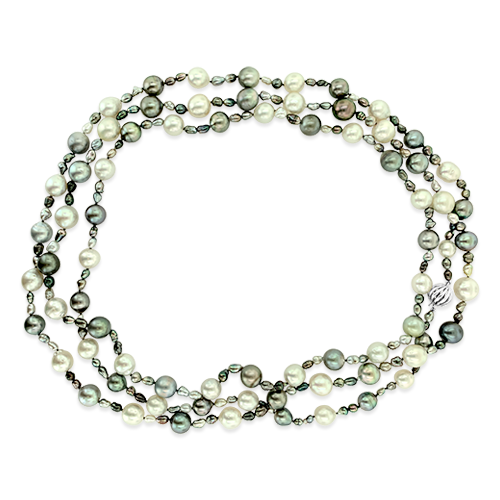 South Sea, Tahitian & Keshi Pearl Necklace
