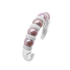 Pink Pearl & Diamond Cuff Bracelet