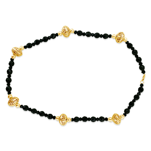 Vintage Jet Bead Necklace