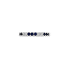 Sapphire & Diamond Band Ring