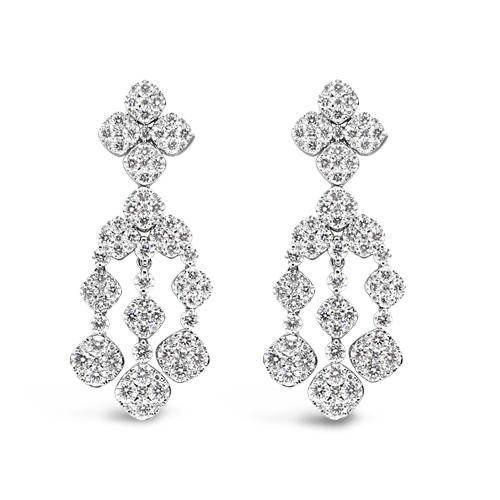 Diamond Dangle Earrings