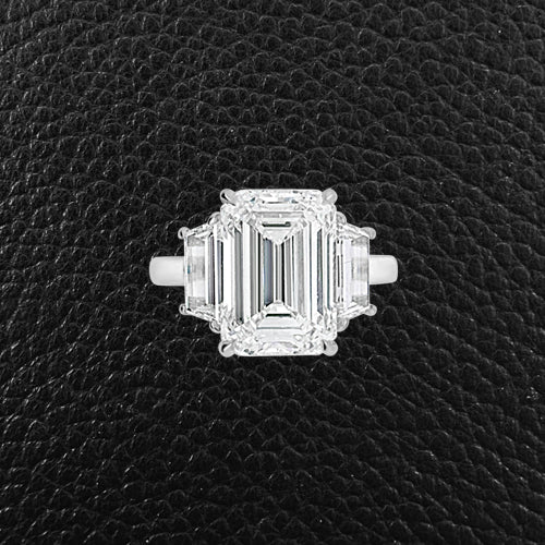 Three Diamond Engagement Ring