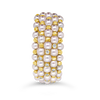 Pearl & Diamond Bangle Bracelet