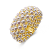 Pearl & Diamond Bangle Bracelet