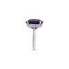 Purple Sapphire & Diamond Ring