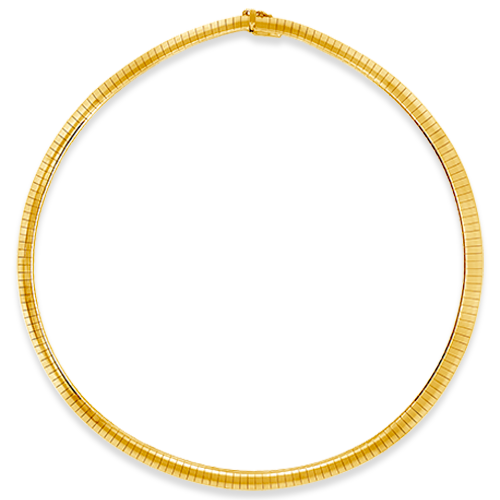 Gold Omega Estate Necklace