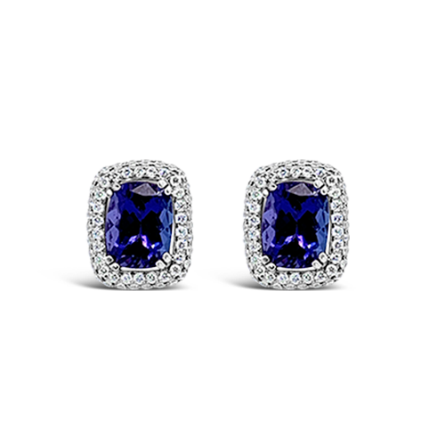 Tanzanite & Diamond Earrings
