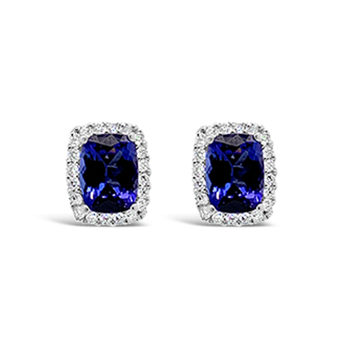 Tanzanite & Diamond Earrings