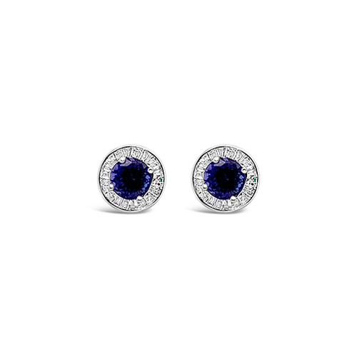 Tanzanite & Diamond Earrings
