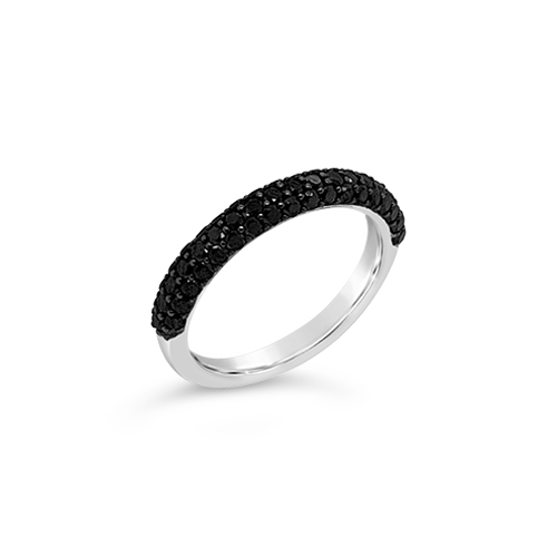 Black Diamond Band Ring