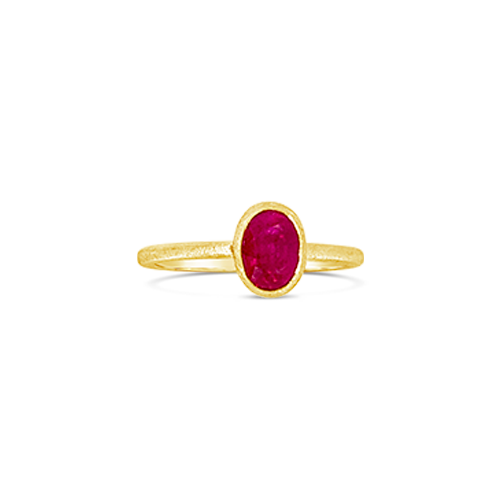 Oval Ruby Ring