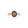 Yellow & Pink Sapphire Ring