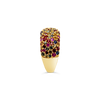 Rainbow Sapphire Dome Ring