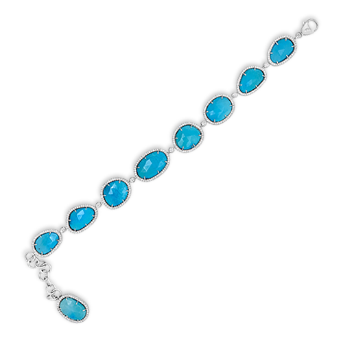 Turquoise & Diamond Bracelet