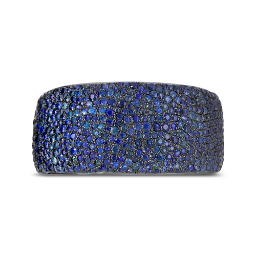 Blue Sapphire Bangle Bracelet