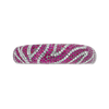 Ruby & White Sapphire Zebra Bangle Bracelet
