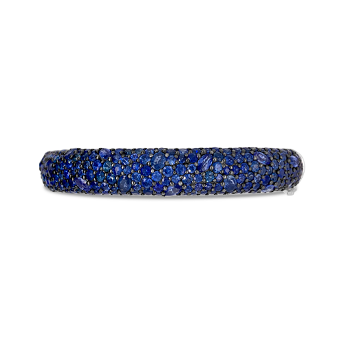 Blue Sapphire Bangle Bracelet