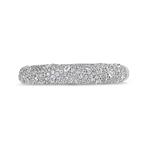 White Sapphire Bangle Bracelet