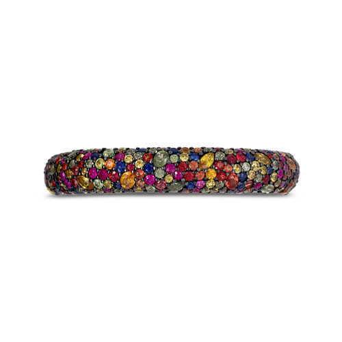 Rainbow Sapphire Bangle Bracelet