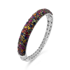 Rainbow Sapphire Bangle Bracelet