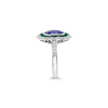 Sapphire, Emerald & Diamond Ring