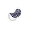 Sapphire & Diamond Scoop Ring