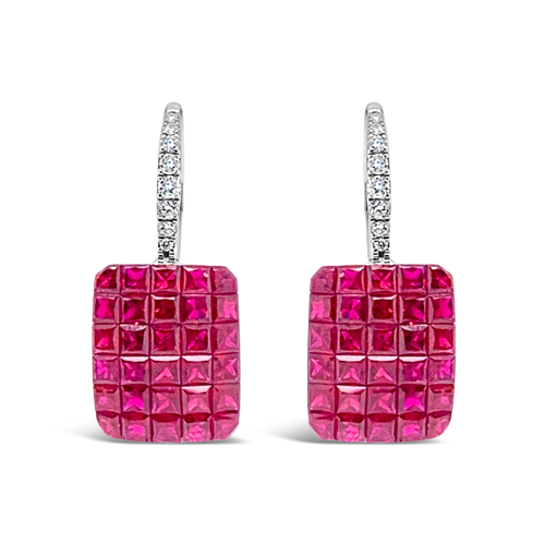 Ruby & Diamond Earrings