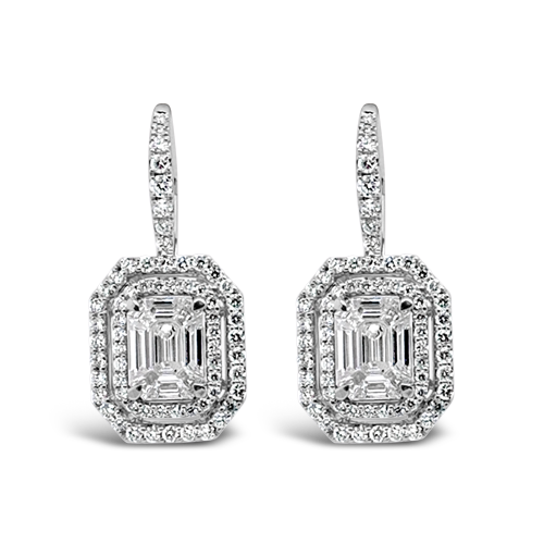 Diamond Dangle Earrings