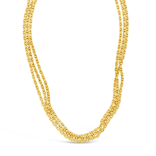 Long Yellow Gold Estate Chain Necklace