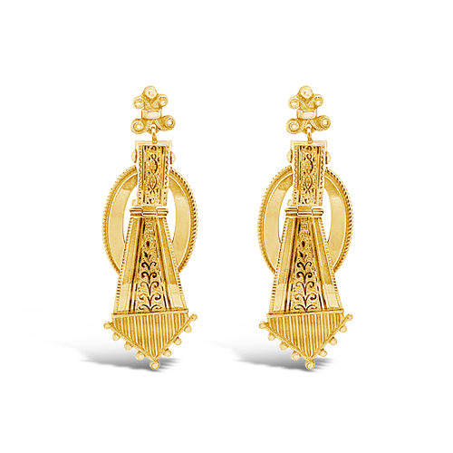 Gold Antique Earrings