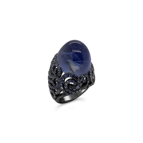 Cabochon Sapphire Estate Ring