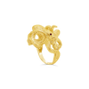 Gold Octopus Ring with Ruby Eyes