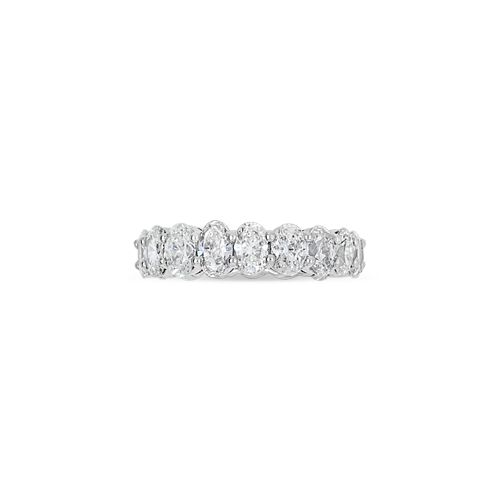 Oval Diamond Eternity Band