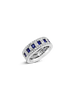 Sapphire & Diamond Estate Band Ring