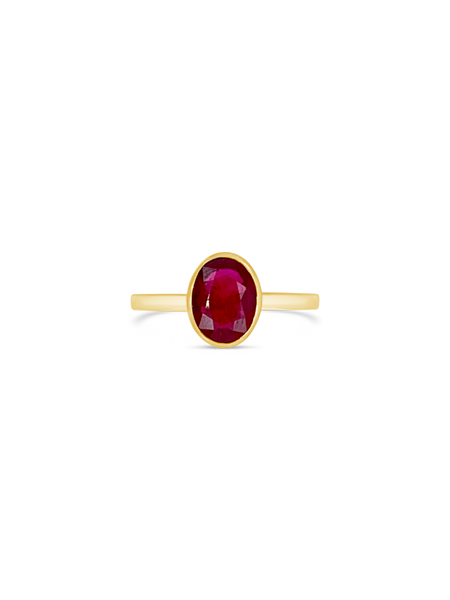 Oval Ruby Ring