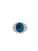 Black Opal & Diamond Ring