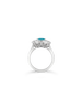 Paraiba & Diamond Ring