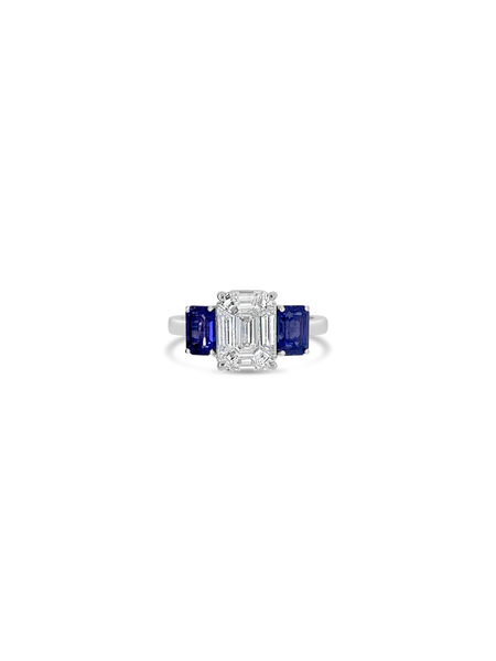 Sapphire & Diamond Ring
