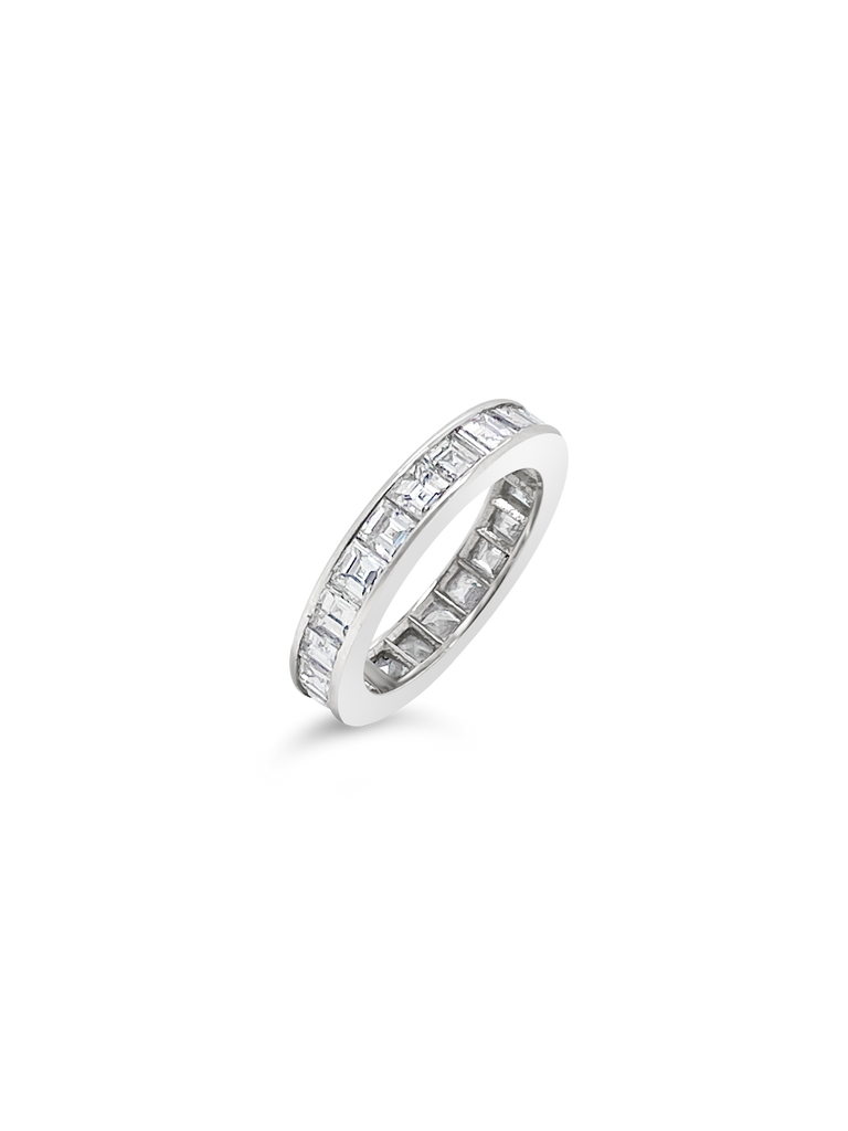 Emerald cut Diamond Eternity Band