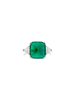 Sugarloaf Emerald & Diamond Ring