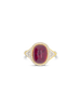 Cabochon Ruby & Diamond Ring