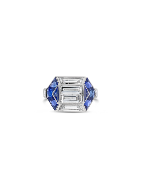 Sapphire & Diamond Ring