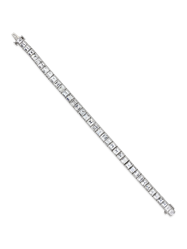Square Diamond Tennis Bracelet