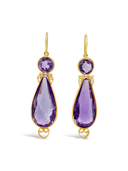 Amethyst Estate Earrings