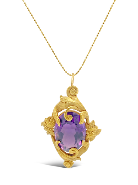 Antique Amethyst Pendant